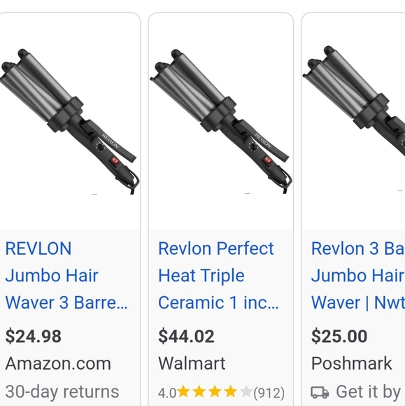 Revlon 1 inch 3 barrel Curling crimper - Picture 2 of 4